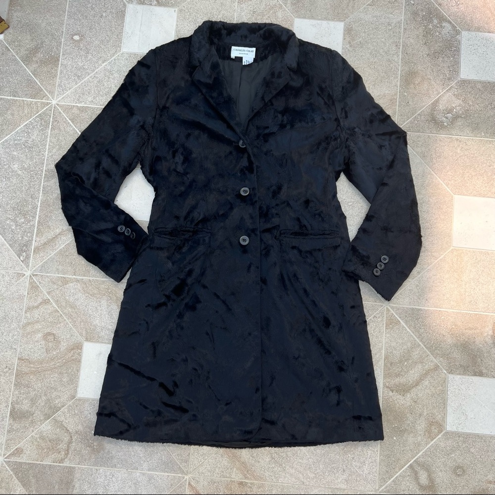 VNTG Charles Gray London velvet coat